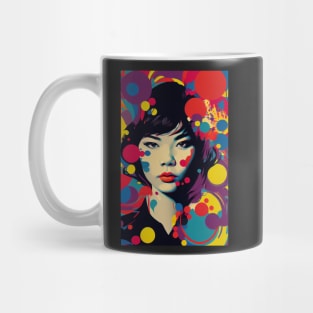 Modern woman in pop-art style Mug